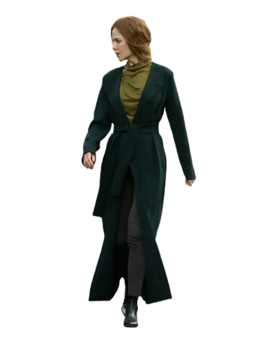 The Undoing Nicole Kidman Green Long Trench Coat | Ujackets.com