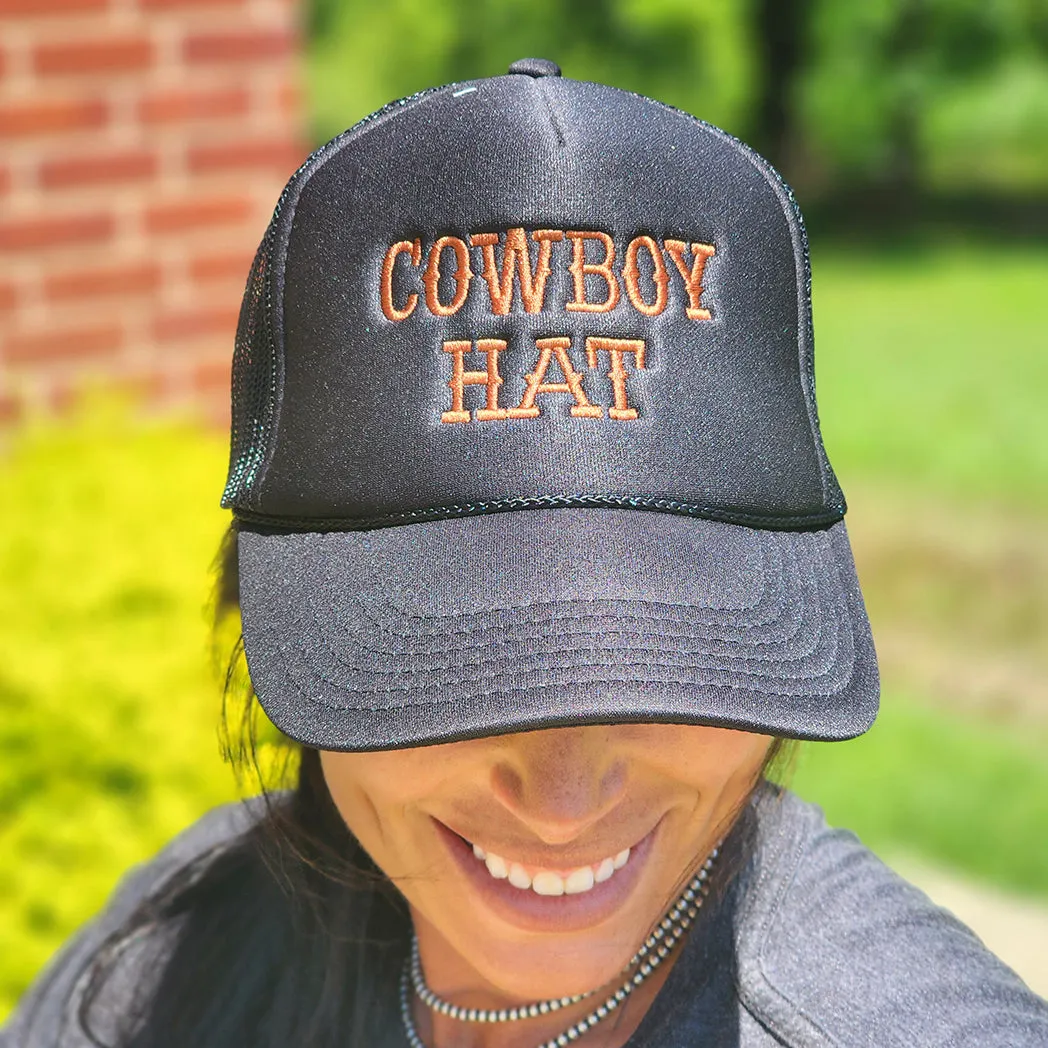 Trucker Black Cowboy Hat Cap