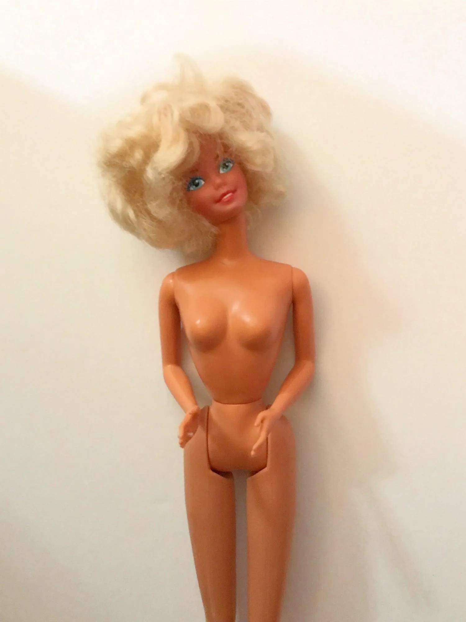 Vintage 1966 Barbie Doll with Curly Blonde Bob