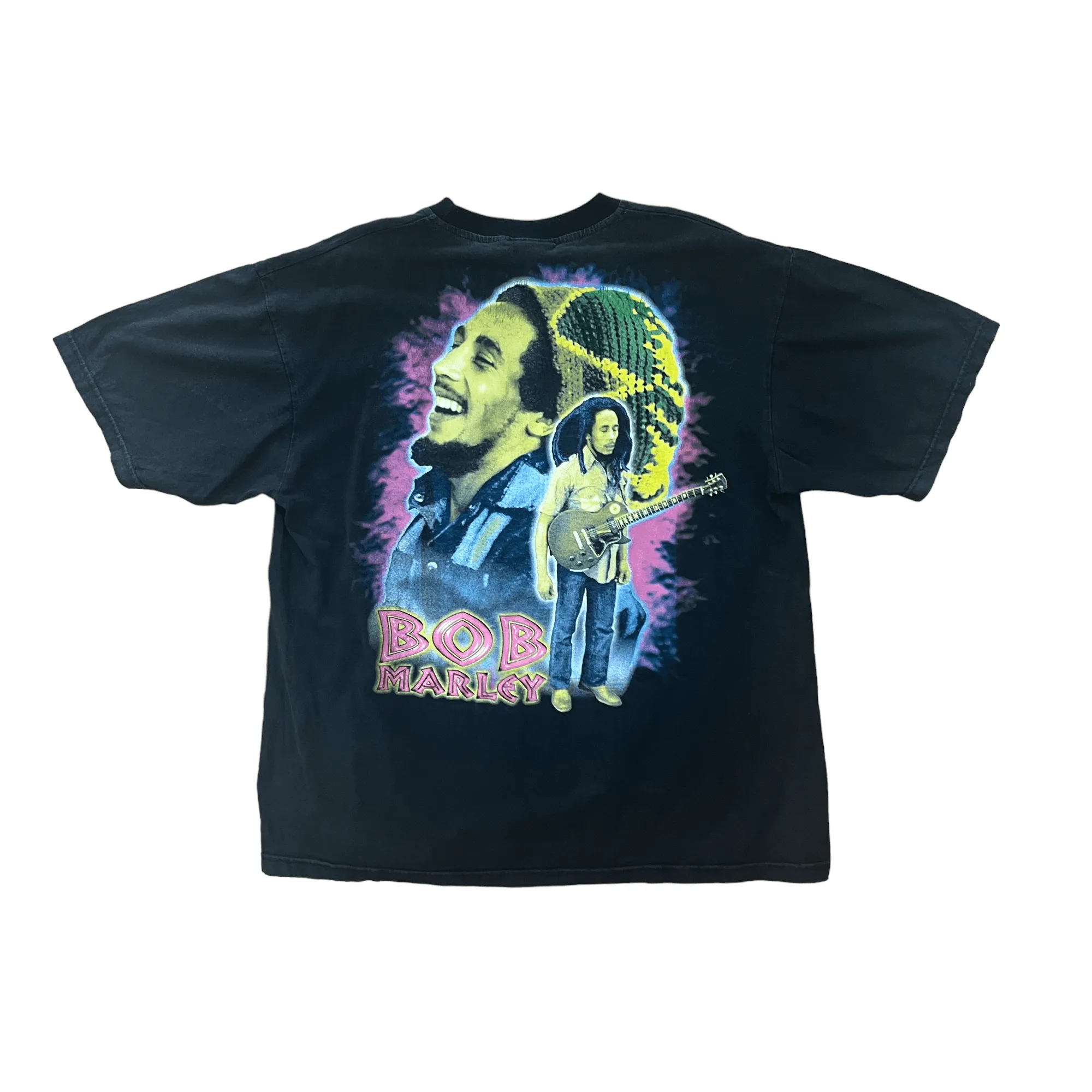 Vintage 90s Black Bob Marley Graphic Tee - Extra Large