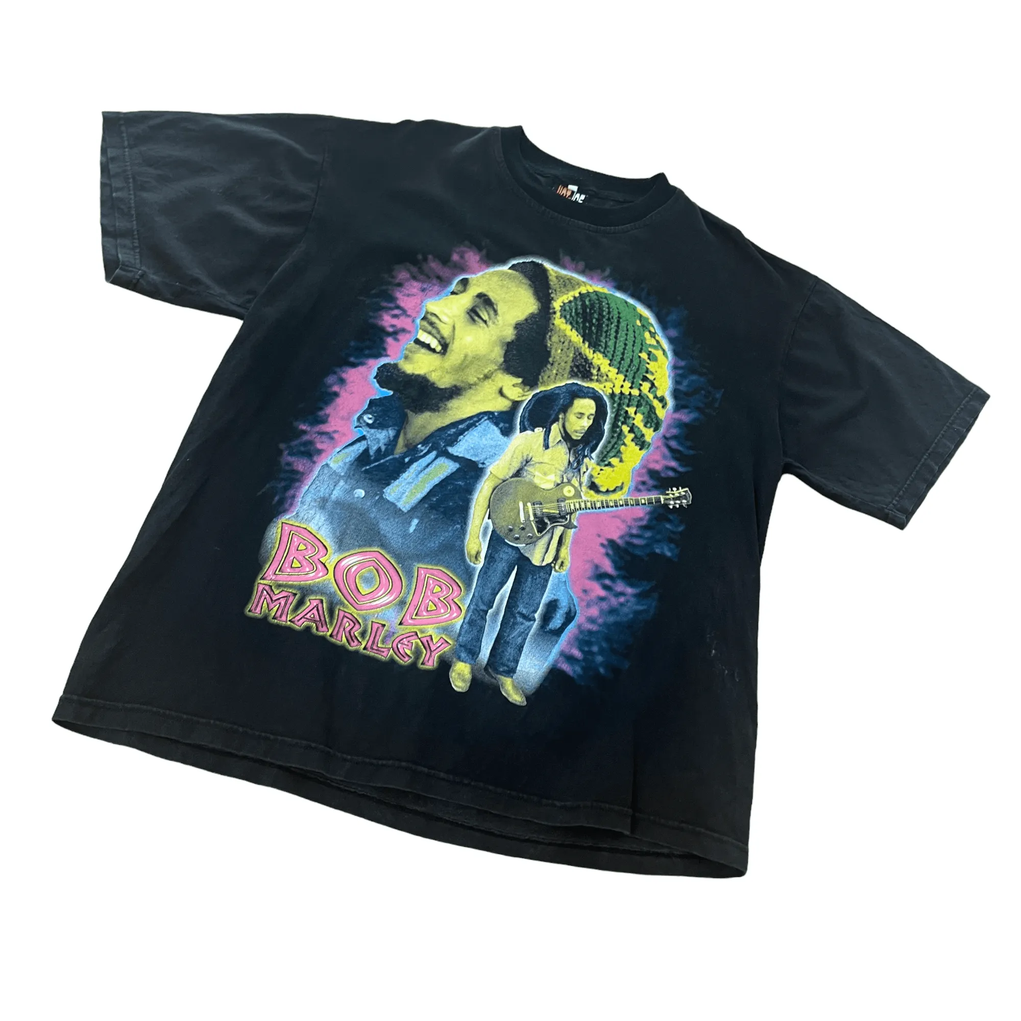 Vintage 90s Black Bob Marley Graphic Tee - Extra Large