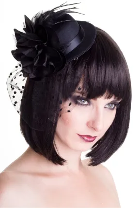 Vintage Big Black Hat