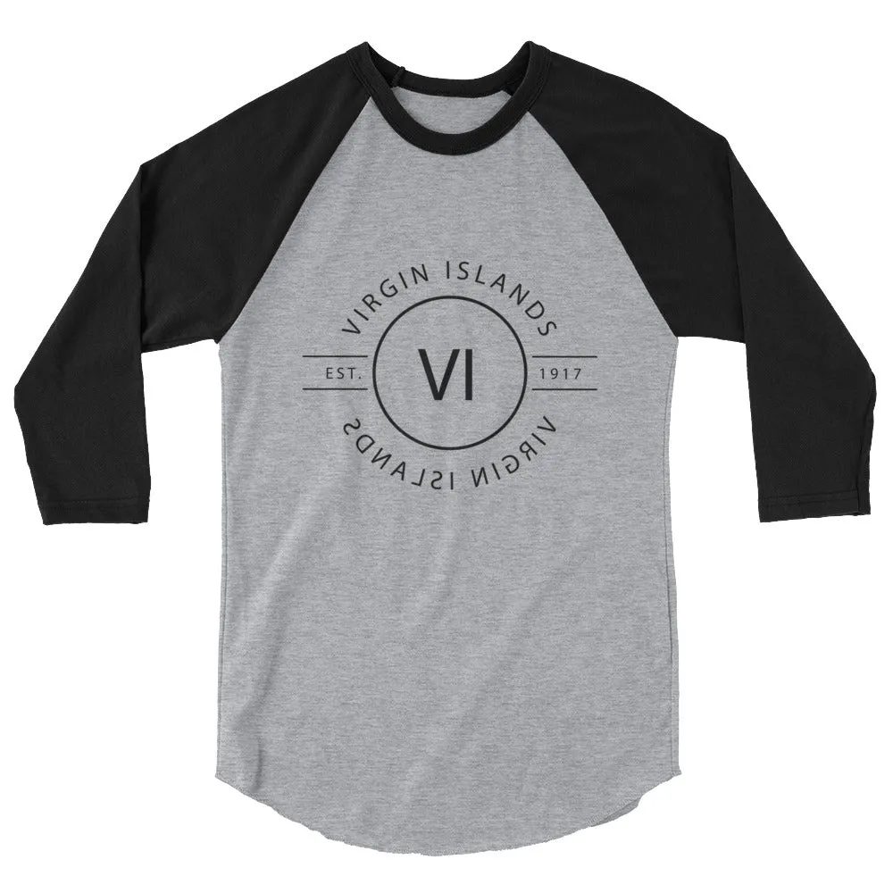 Virgin Islands - 3/4 Sleeve Raglan Shirt - Reflections