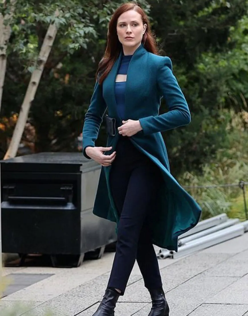 Westworld S04 Evan Rachel Wood Green Coat | Dolores Abernathy Coat