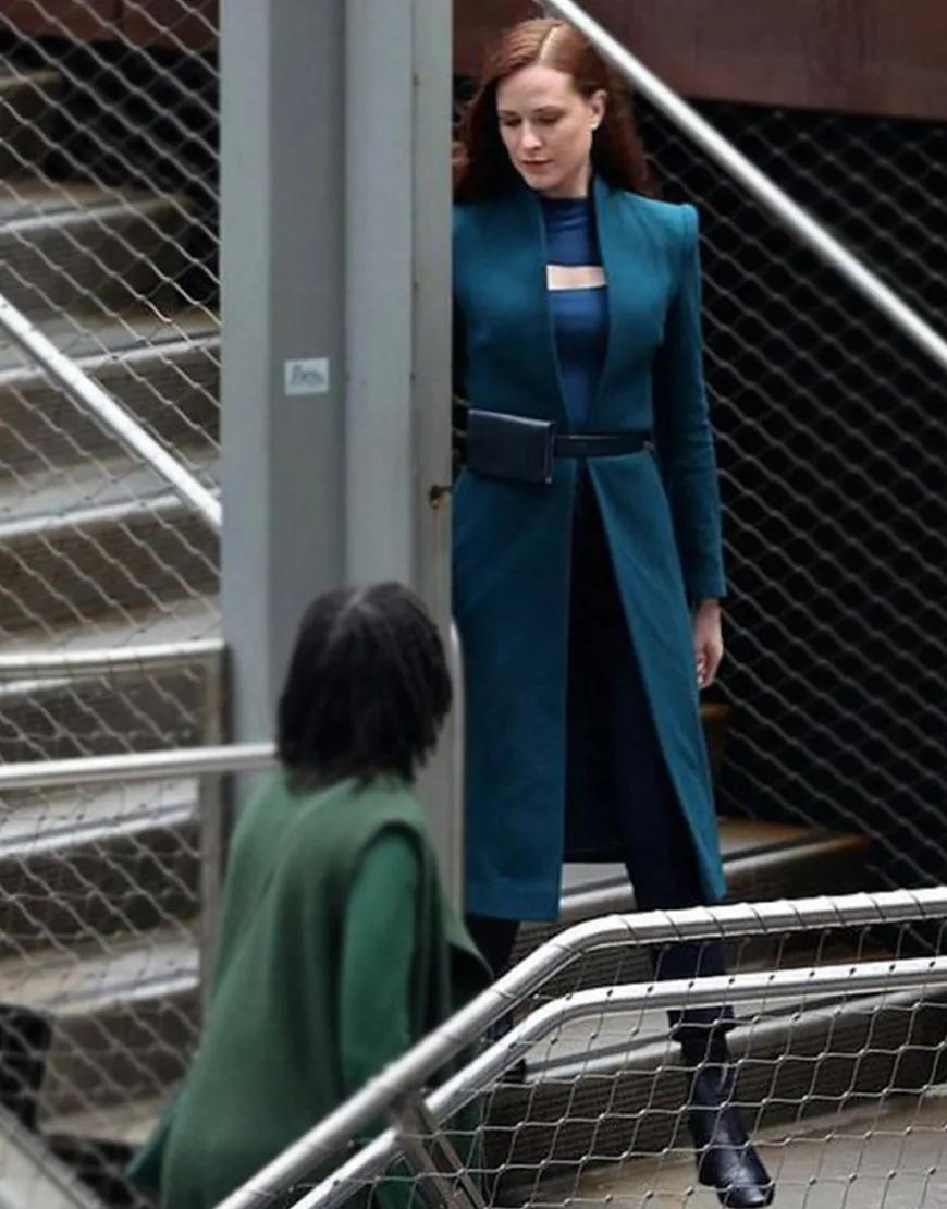 Westworld S04 Evan Rachel Wood Green Coat | Dolores Abernathy Coat