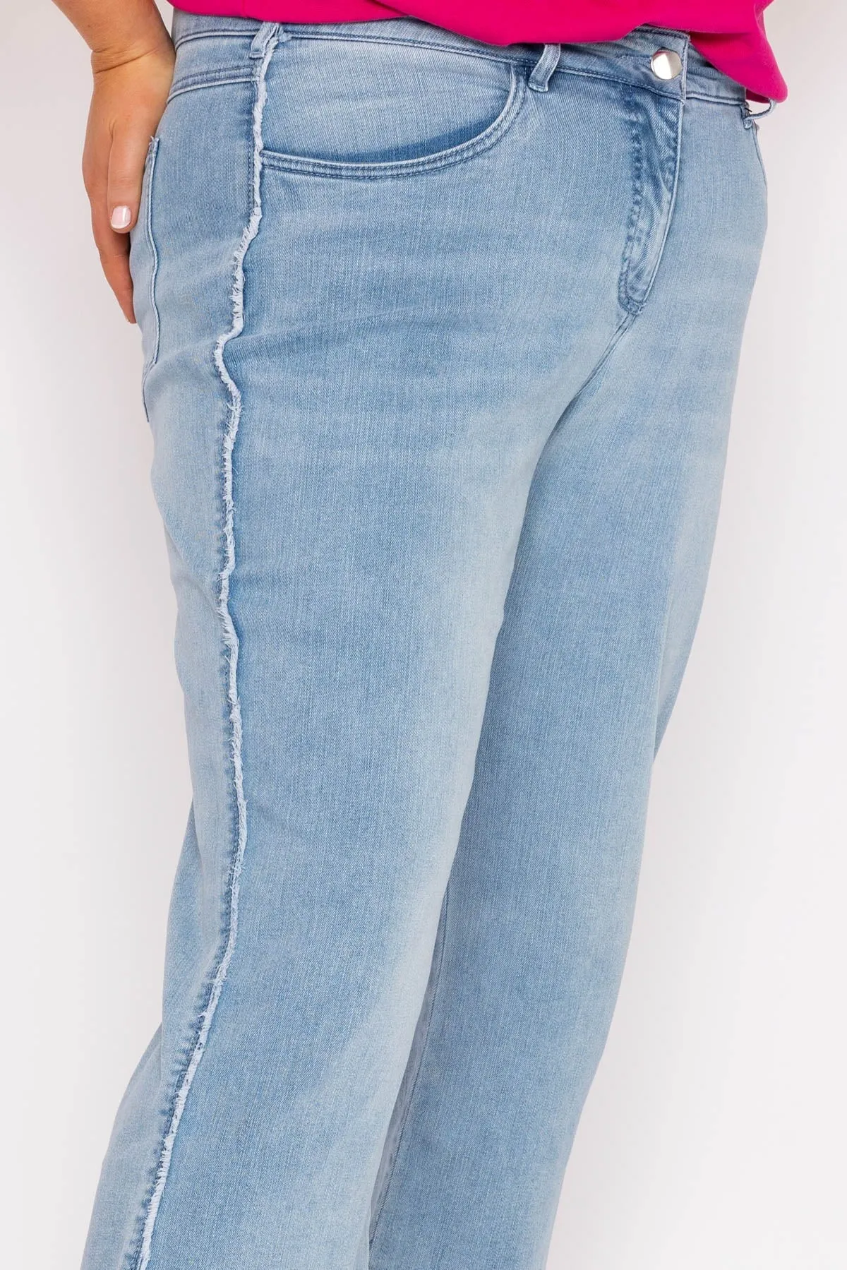 Wide Leg Culotte Jeans in Denim